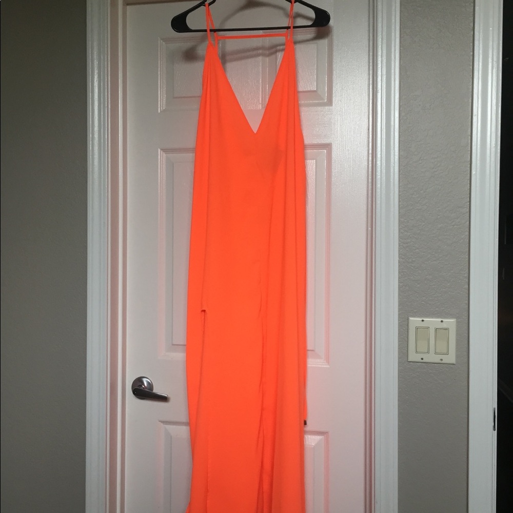 Bright Orange Maxi dress